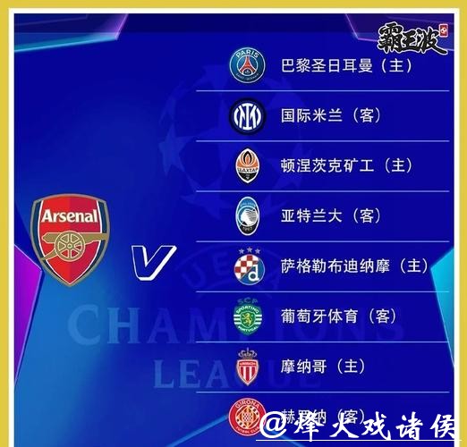 欧冠新赛季抽签： “大巴黎”连战五大联赛劲旅